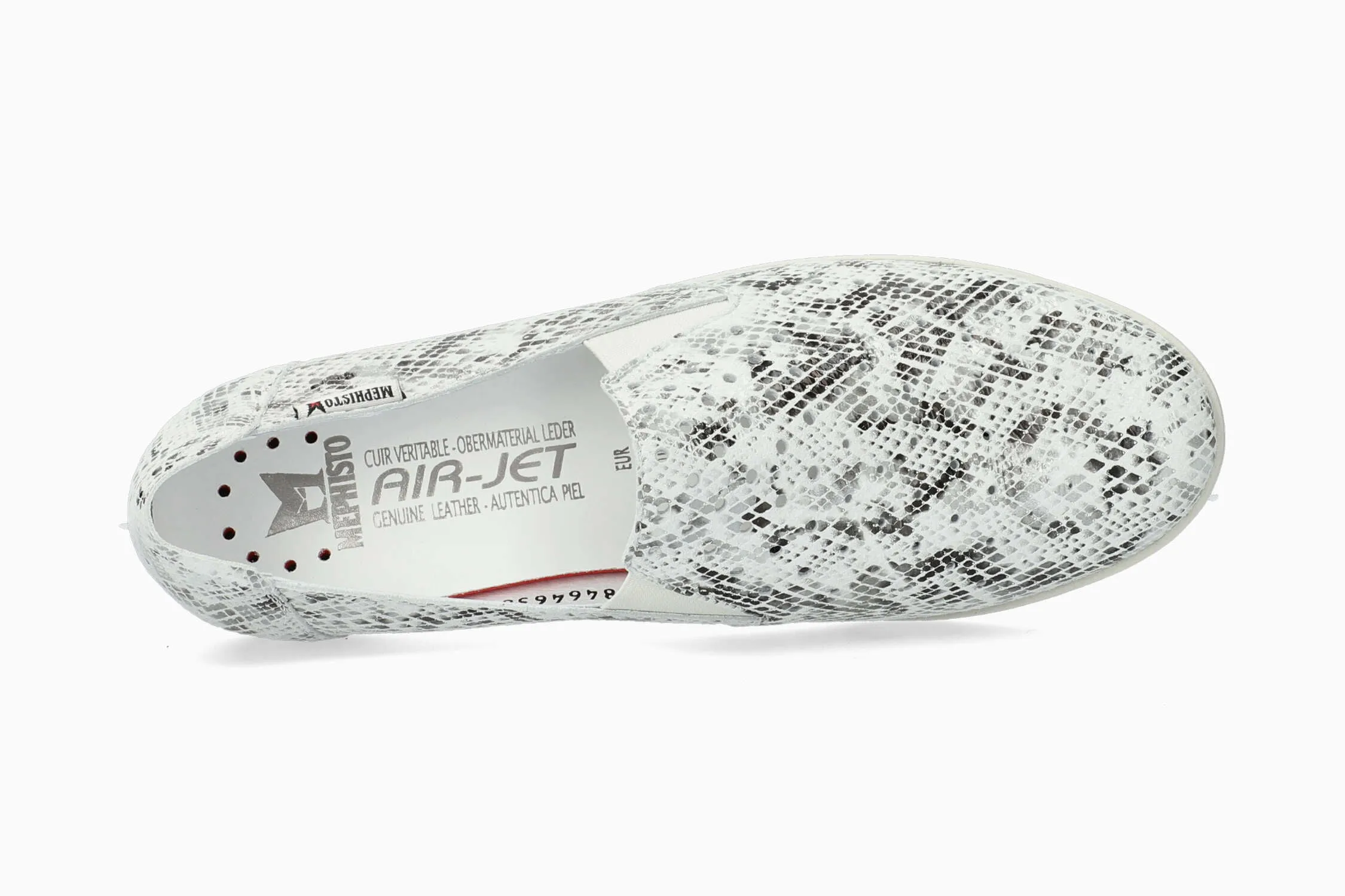 Korie Perf - Stone Slip Ons Leather