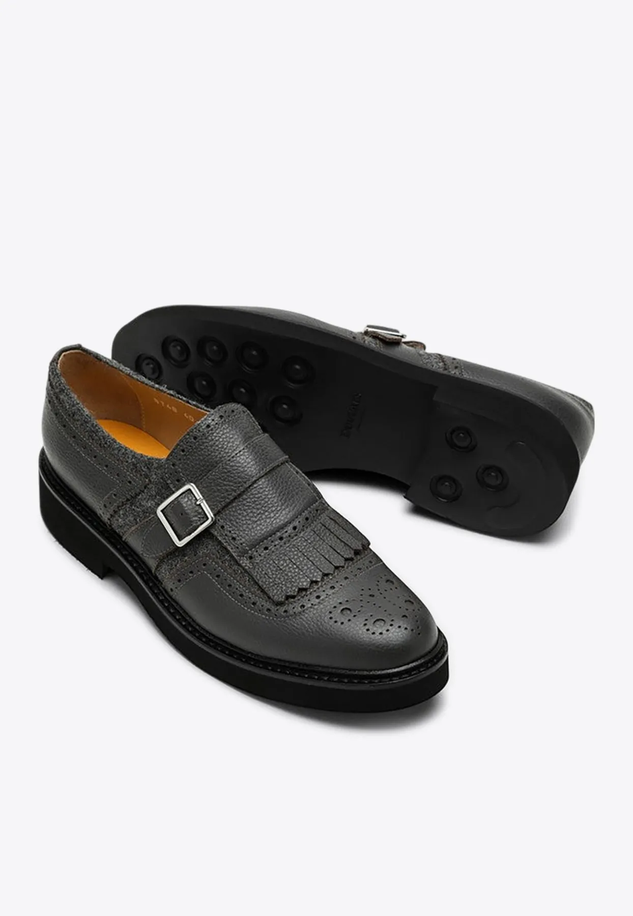 Dolce Vita Lug Loafers Leather Fringed Brogue Loafers