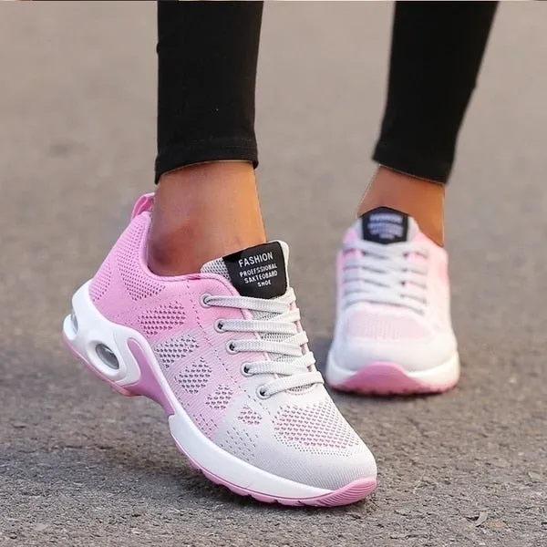 Light Weight Sports & Casual Womens Sneakers Running Shoes Good For Wide Feet