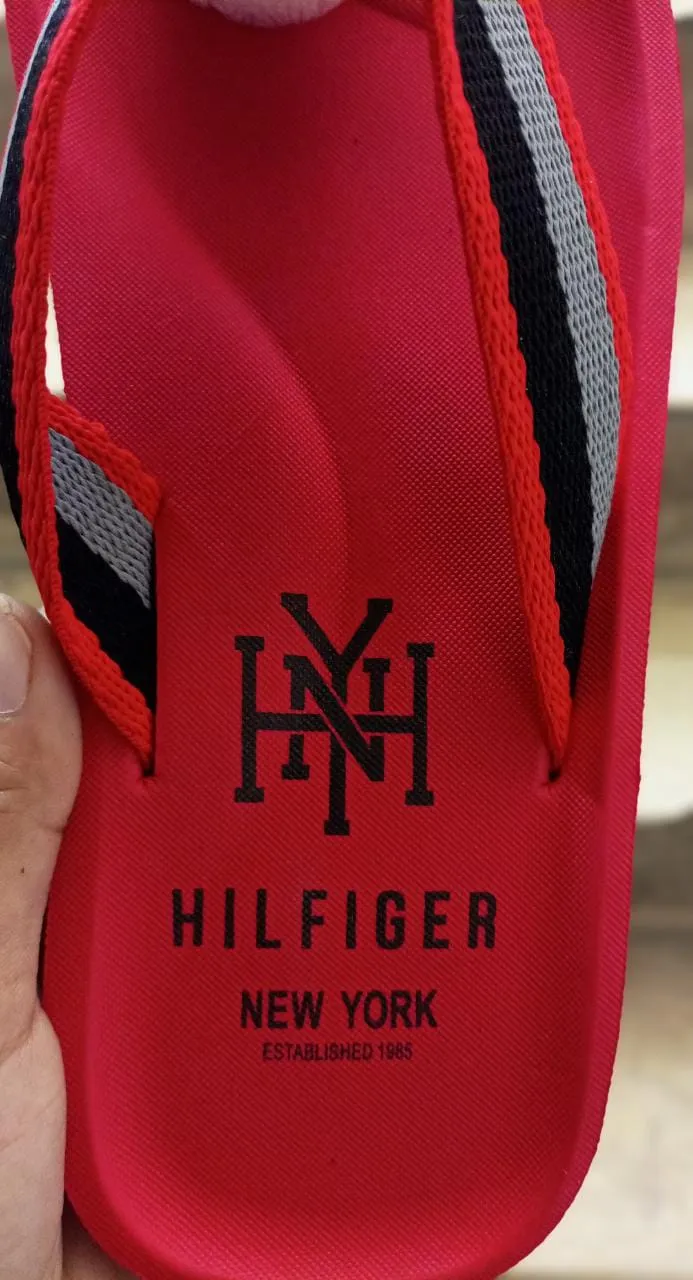 Tommy Hilfiger Flip Flop Red Christian Dior Sandals