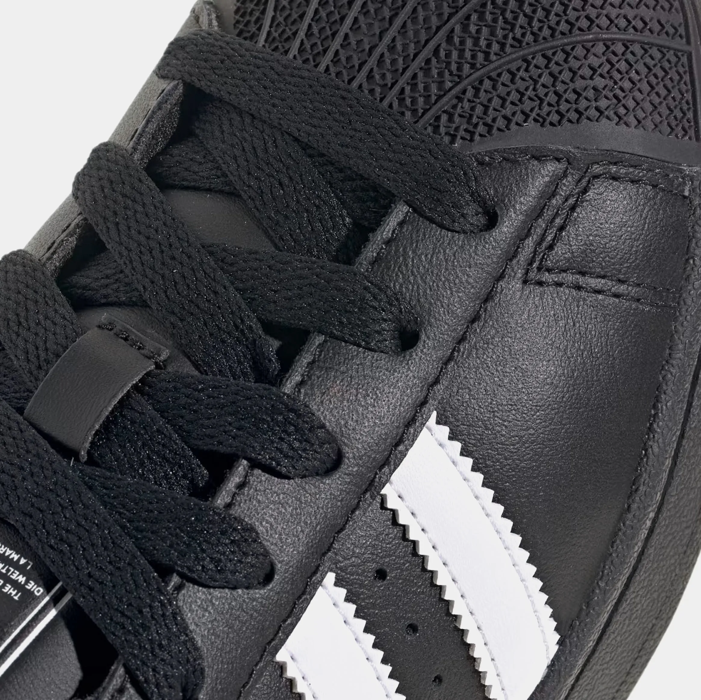 Superstar II Grade School Lifestyle Shoes (Black/White) New Messi Adidas Shoes