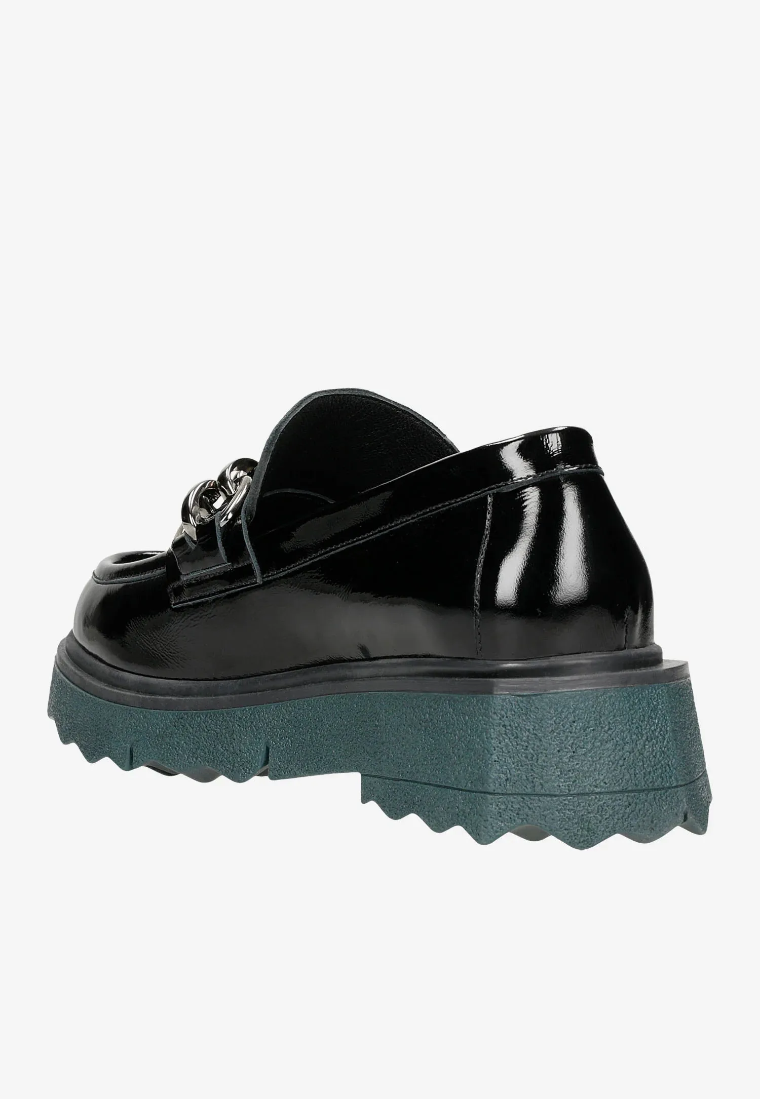 Dark Brown Oxford Shoes Wojas Black Leather Loafers with Two-color Soles | 4617631