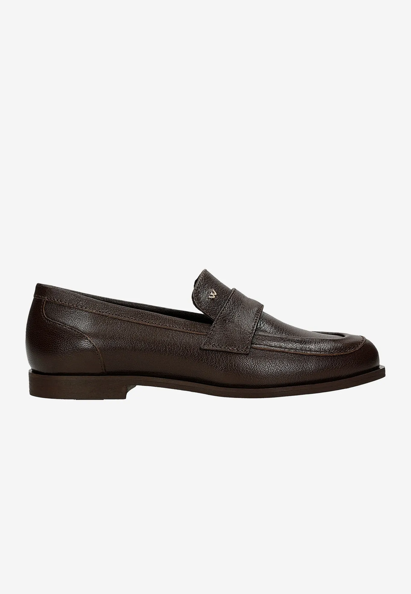Wojas Brown Leather Loafers | 4631452 Leather Closed Laced Oxfords