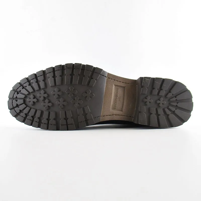 Air Force 1 Lv8 3 Casual Shoes Lucky Brand Mens Black Garrison Leather Rugged Lace-up Rubber Sole Moc Toe Boot