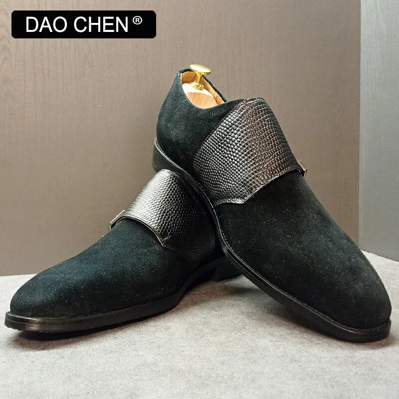 Officine Creative Loafers LUXURY BRAND MEN LOAFERS SHOES DOUBLE MONK SHOES LEATHER FASHION CASUAL MEN DRESS SHOES BLACK BROWN OFFICE WEDDING SHOES FOR MEN