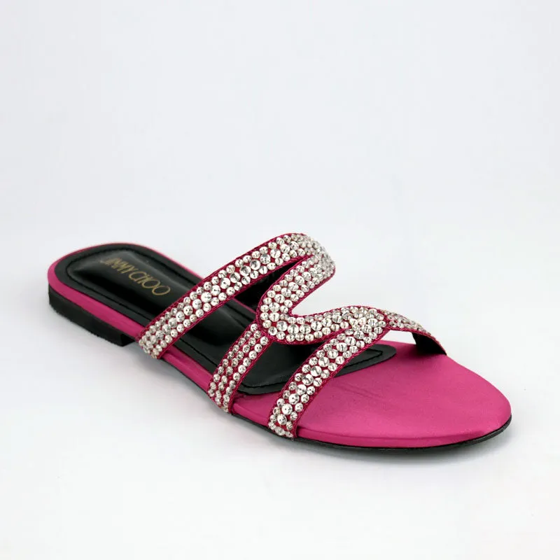 Cat In Slippers Luxury Stones Embellishment High-End Fancy Flats for Women #1809 #22