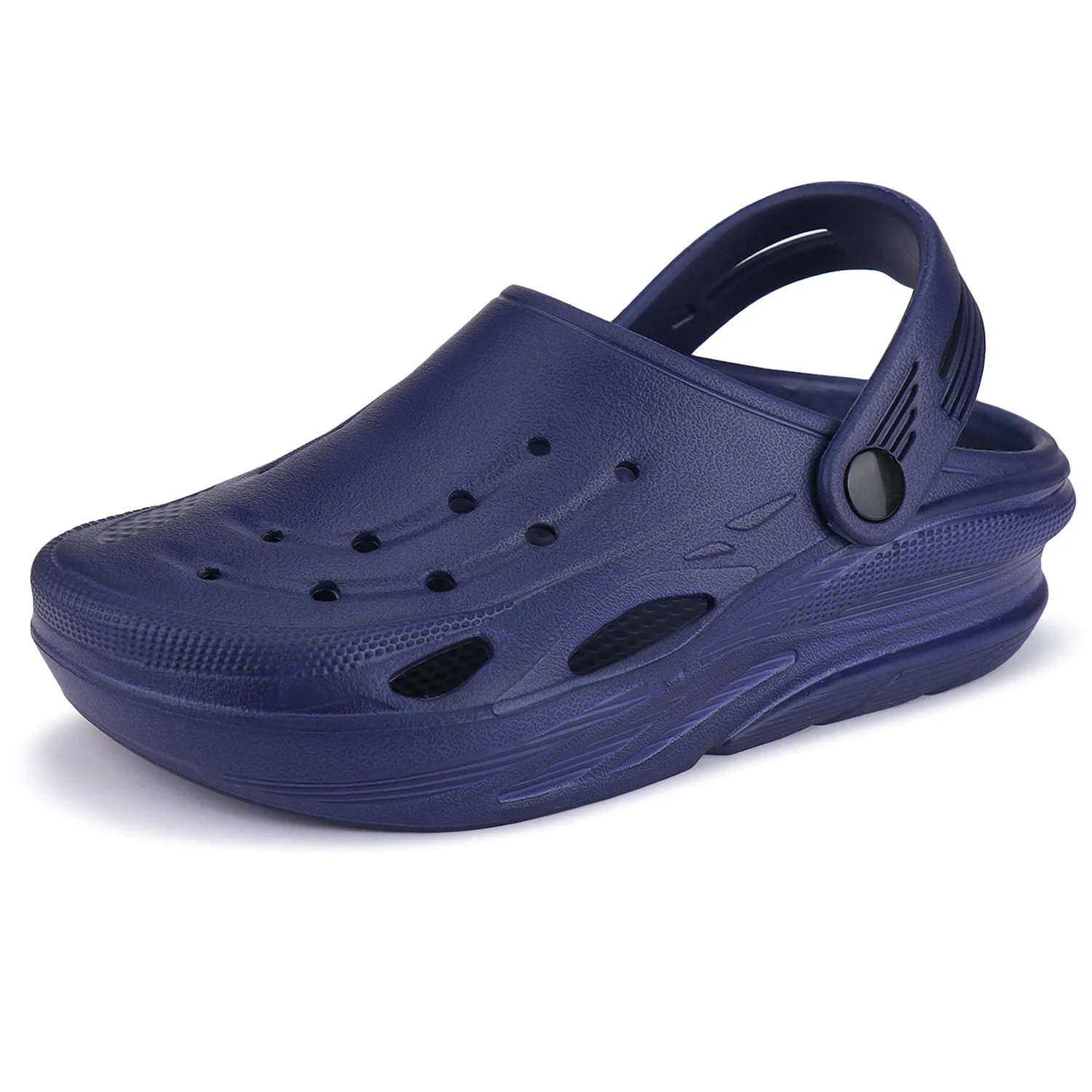 Sierra Trading Post Slippers Bersache Extra Soft Classic Casual with  Regular wear with Ultra Soft & Flexibility Technology Clogs for Men's & Boy's 6062-Navy