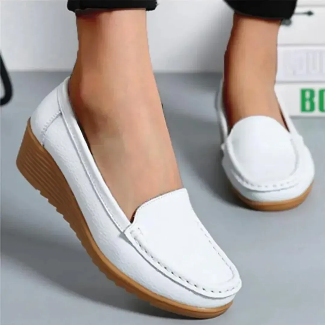 Maribel - Everyday Slip-On Loafer White Comfort Sneakers