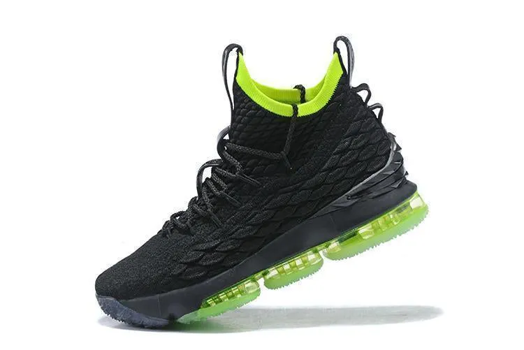 Best Asics Running Shoes For Underpronation Nike Lebron XV 15 Black Green Men Shoes Sale Size US 7-12