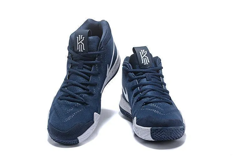 Nike Kyrie 4 Navy White Men Basketball Shoes Sale Size US 7-12 Asics Upcourt 3 Volleyball Shoes