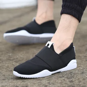 Men Casual Shoes Canvas Flats Size 39-44 Summer Comfortable Fashion Patchwork Men Shoes Flat Slip On Elastic Plimsolls Driving Jordan Retro Casual Shoes