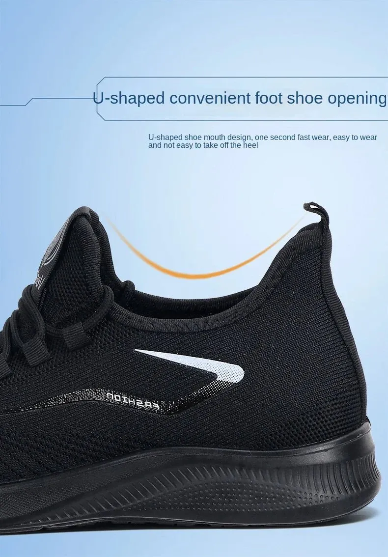 Men Casual Sports Shoes Spring Fashion Flyweave Casual Daily Shoes