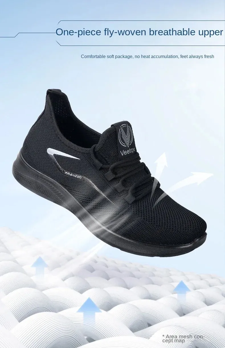 Men Casual Sports Shoes Spring Fashion Flyweave Casual Shoes Ffxiv