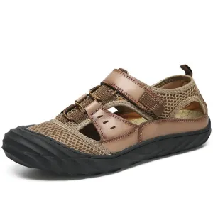 Flip Flops To Sandals Men Sandals Genuine Leather Handmade Beach Shoes