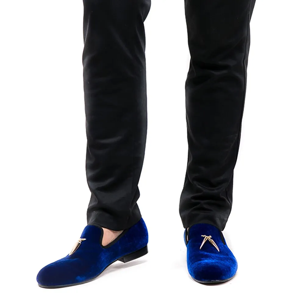 Husky Dog Slippers Men Velvet wedding loafers