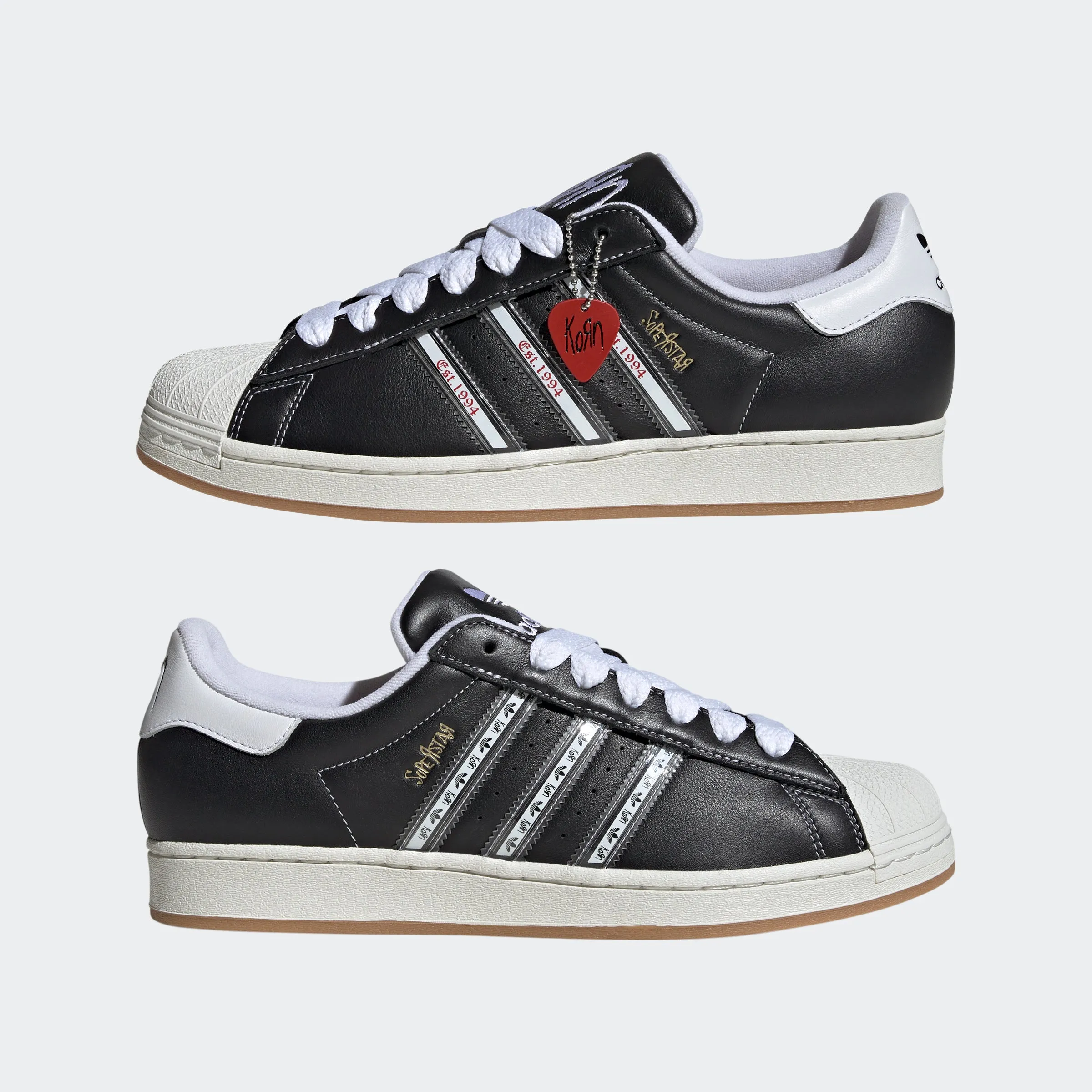 Men's adidas Originals Superstar Korn Shoes Black Climate Cool Adidas Shoes