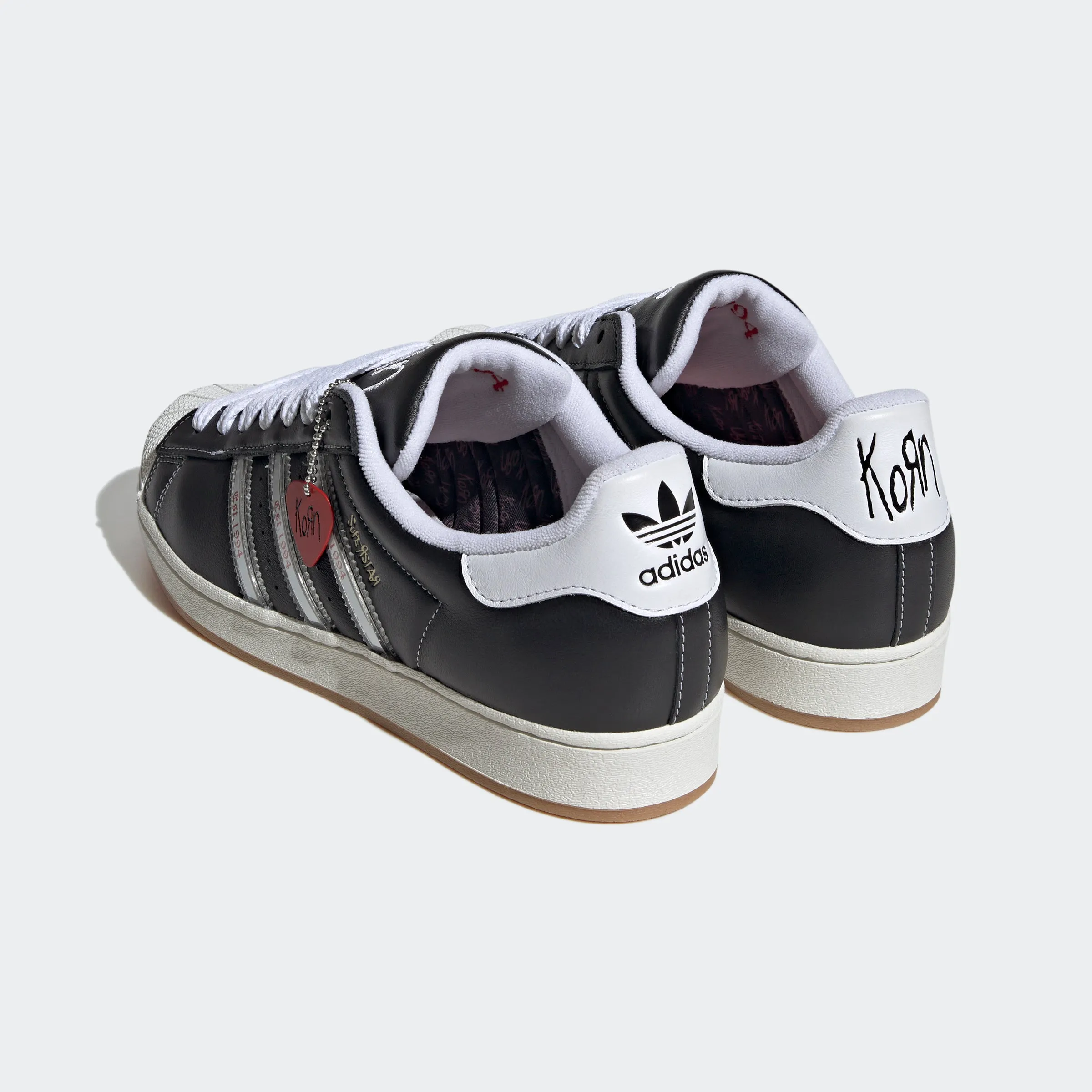 The Simpsons Adidas Shoes Men's adidas Originals Superstar Korn Shoes Black