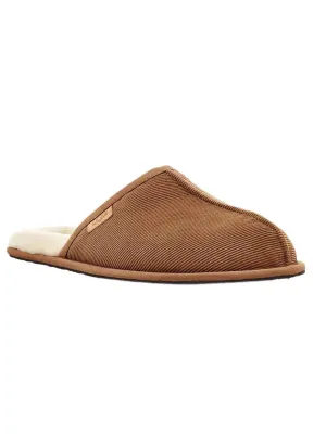 Paw Paw Slippers Men's Corduroy Slippers,Brown