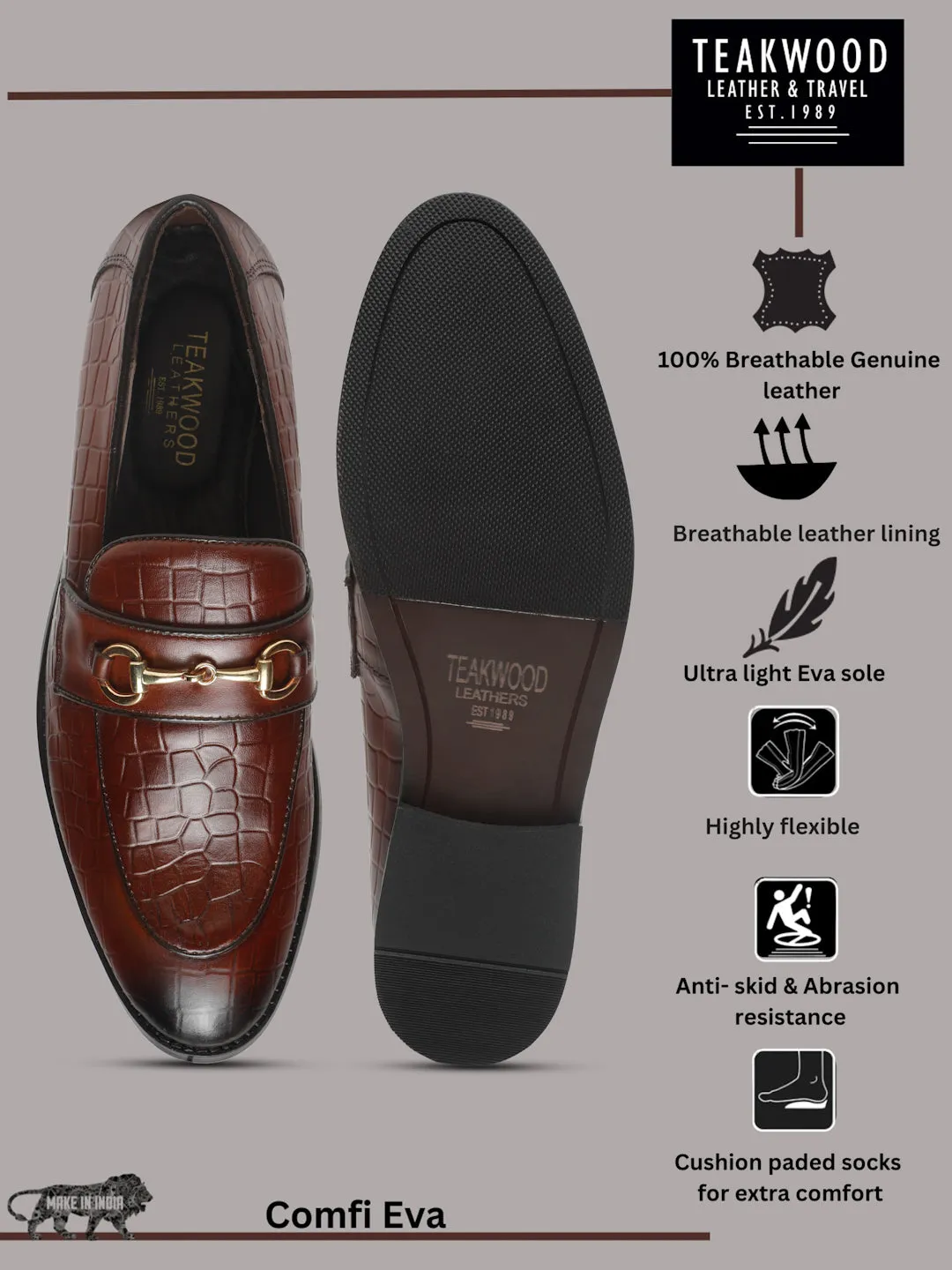 Men's Tan Texture Leather Slip-on shoes Slip Ons Washing Instructions