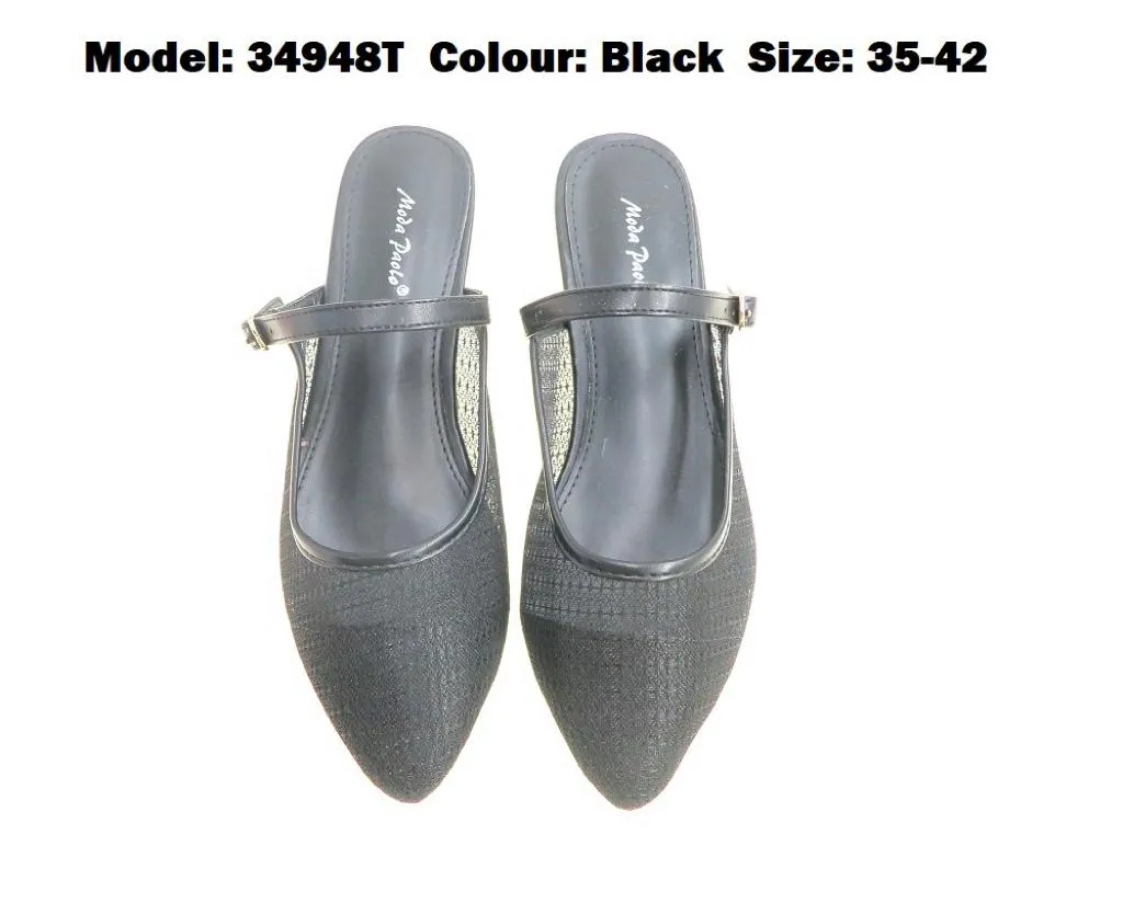 Square Toe Slip On Boots Moda Paolo Women Slip-Ons Heels In 2 Colours (34948T)