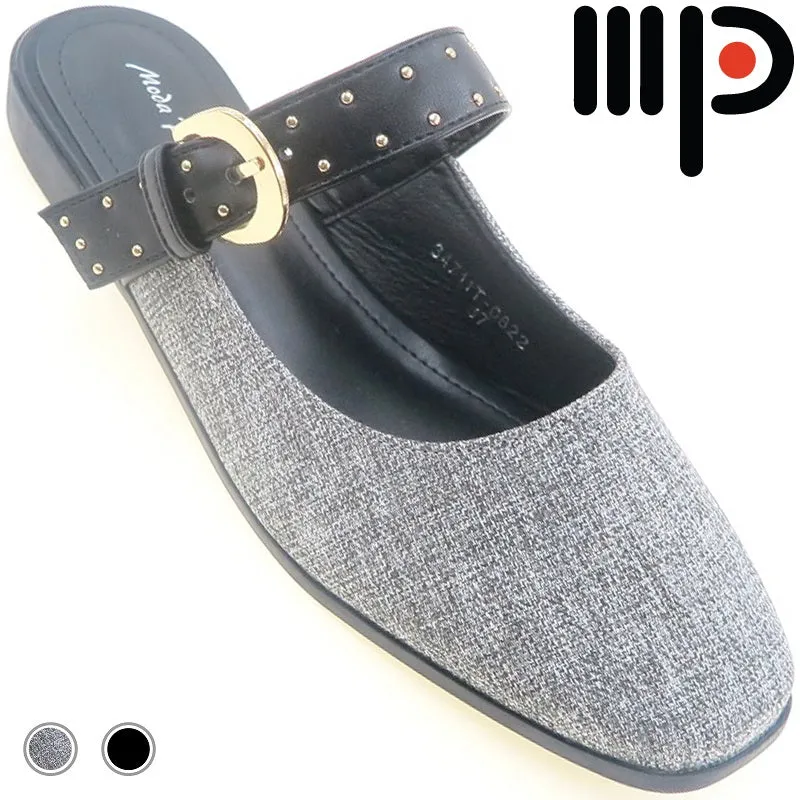 Glitter Slip Ons Moda Paolo Women Slip-Ons In 2 Colours (34711T)