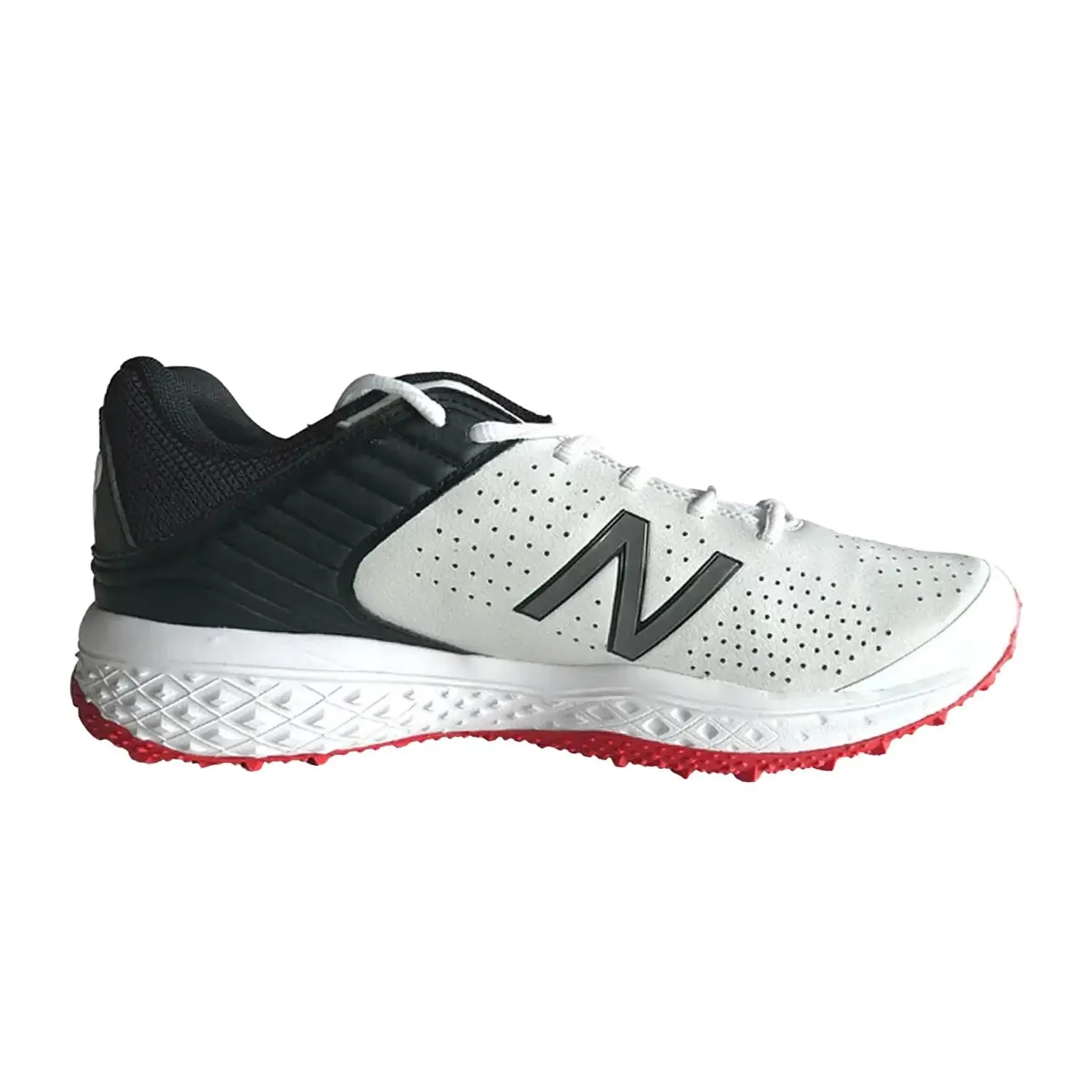 New Balance Brown Leather Sneakers New Balance CK 4020 k4 Rubber Cricket Shoes - White/Red