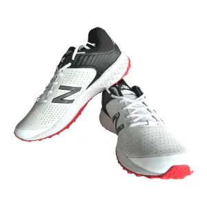 New Balance 530 Athletic Shoe New Balance CK 4020 k4 Rubber Cricket Shoes - White/Red