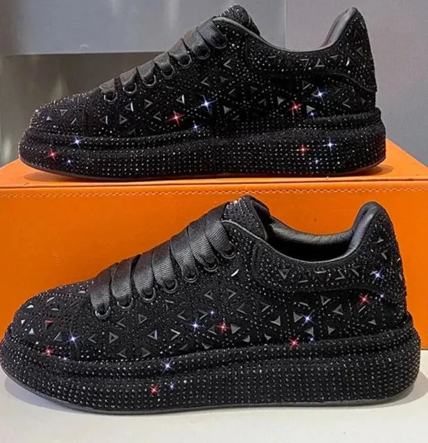 Sneakers Knee Pain Womens Shining Air Cushion Sneakers  Comfortable Silver Fashion Running & Casual Sport Shoes