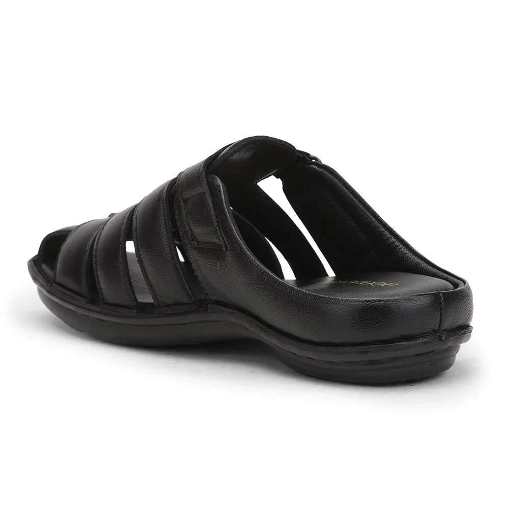 Low Heels Sandals Healers Formal Sandal For Men (Black) ER-54 By Liberty