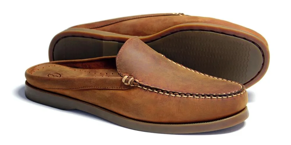 MULE Men's Mule in Sand Nubuck by Orca Bay Warm Comfortable Slippers
