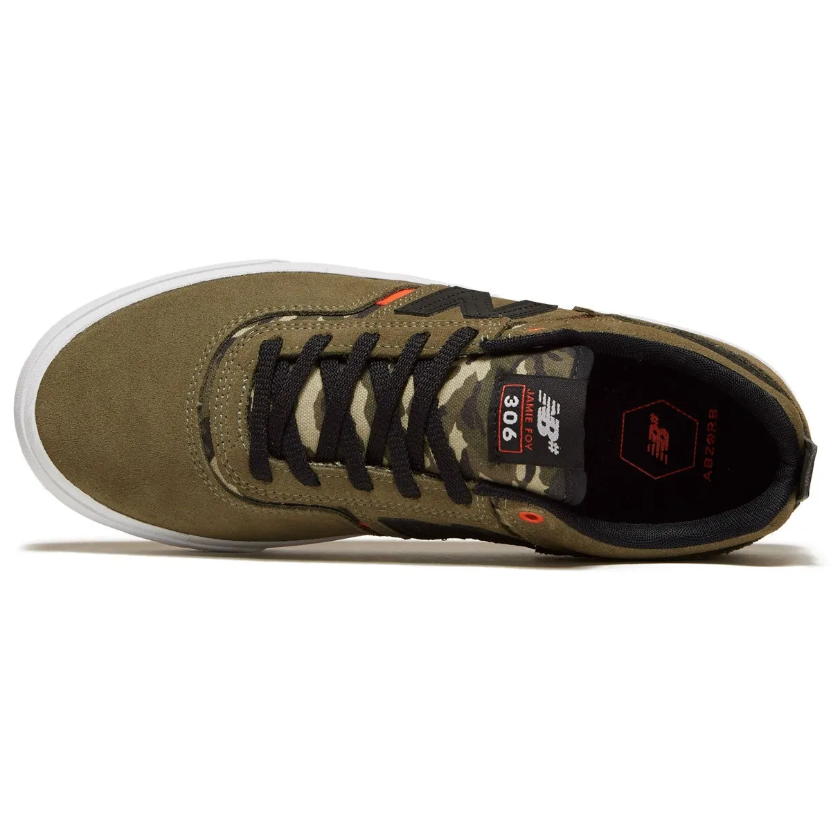 New Balance Black And White Shoes NB NUMERIC FOY 306 OLIVE / ORANGE / CAMO
