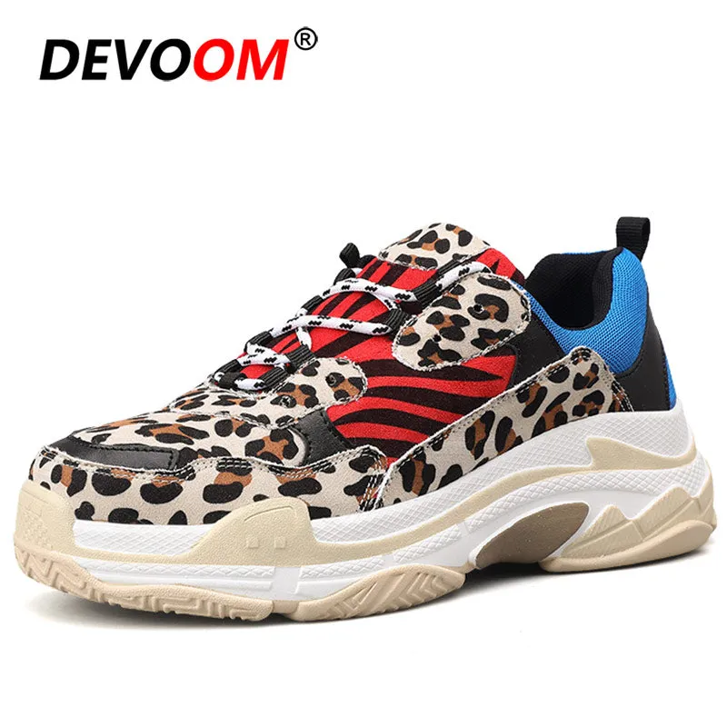New Fashion Leopard Men Sneaker Shoes Comfort Men Summer Mens Trainers 2019 Men Casual Shoes Yellow Zapatillas Deportivas Hombre Workout Plus Casual Shoes