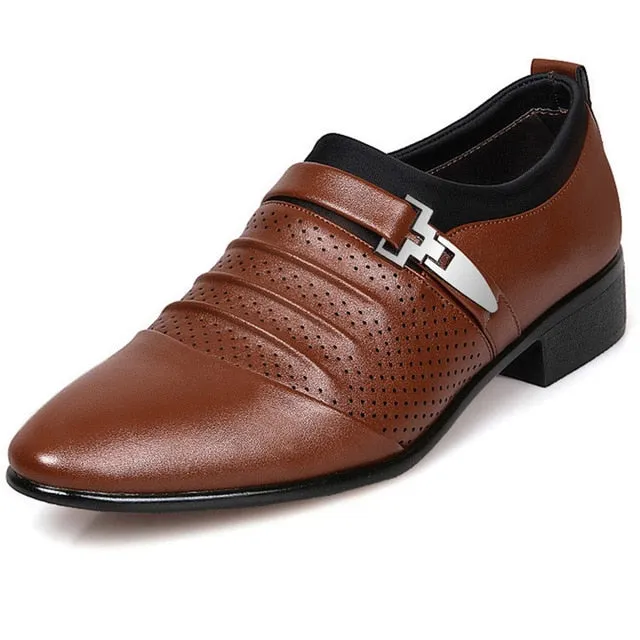 Wide Loafers New Men Dress Shoes Fashion