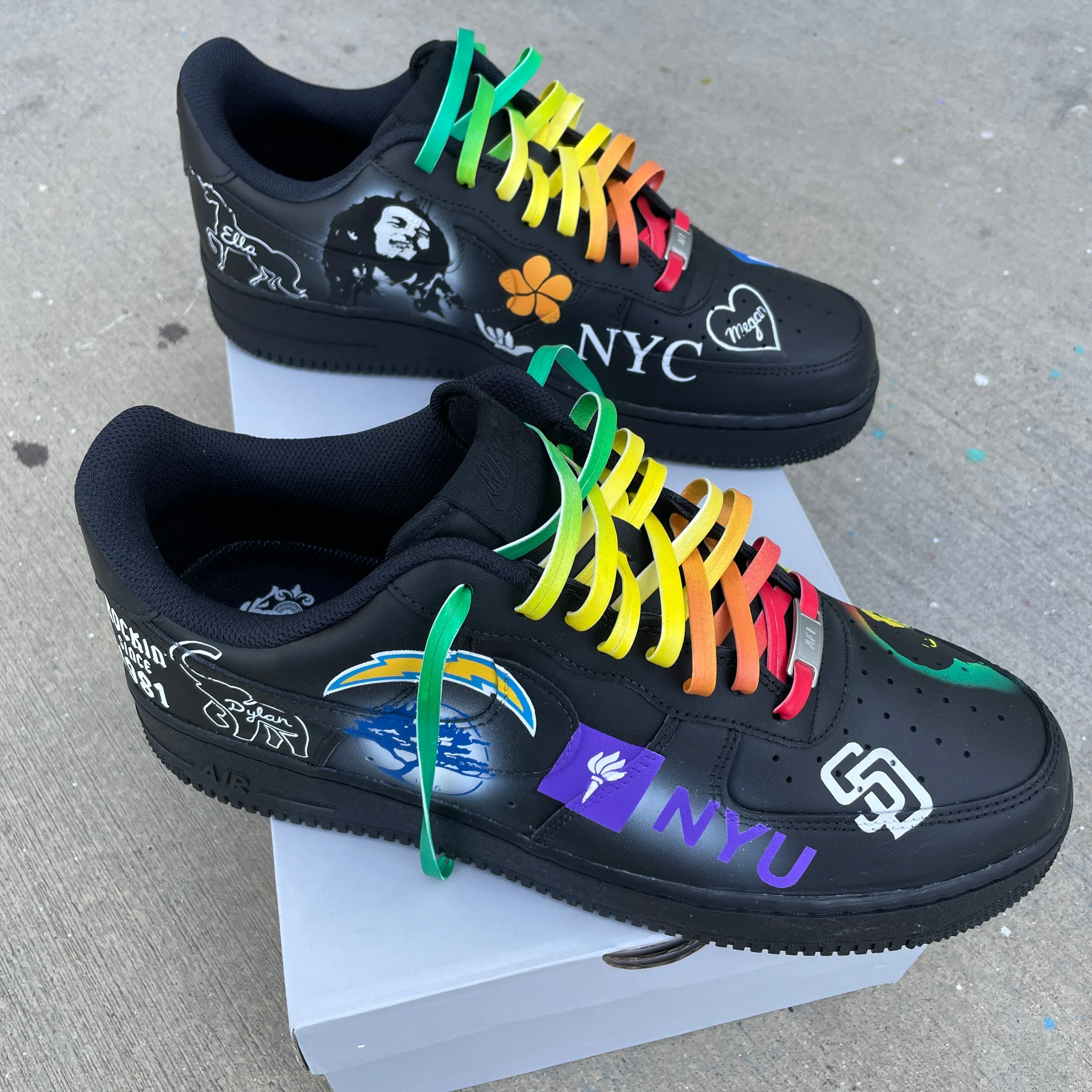 Asics Shoe Sale Nike AF1 Low "Logo Bomb" Sneakers - Custom Order