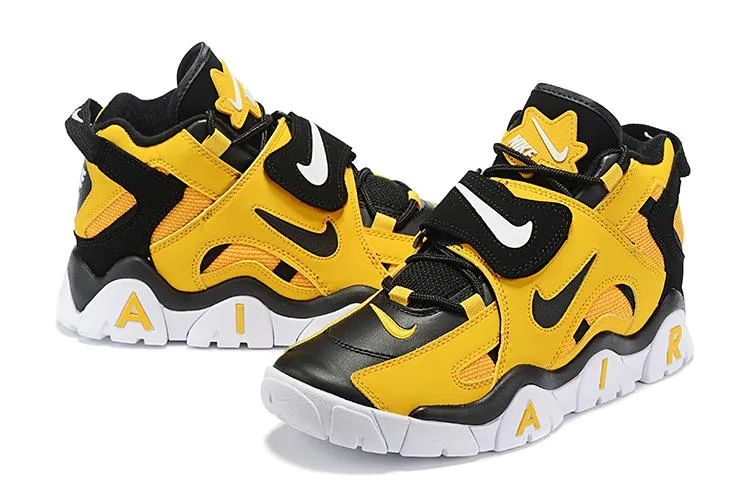 Asics Shoes Safety Nike Air Barrage Mid 'Yellow Black' Sneaker Shoes Sale Men Size 7-12