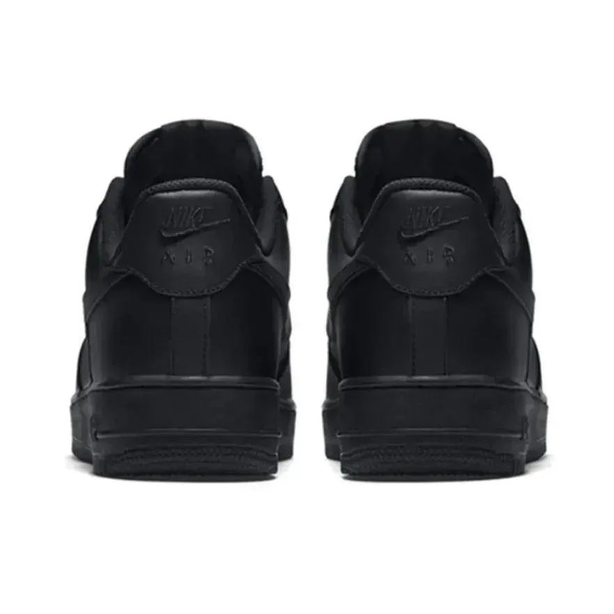 Best Asics Shoe For Arch Support Nike Air Force 1 Comfortable and versatile non-slip wear-resistant Black Knight low-top board shoes black