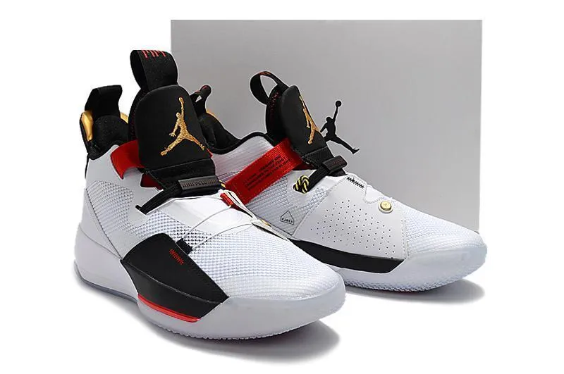 Nike Air Jordan 33 White Black Red Men Shoes Sale Size US 7,8,8.5,9.5,10,11,12 Asics Run Walk Shoes