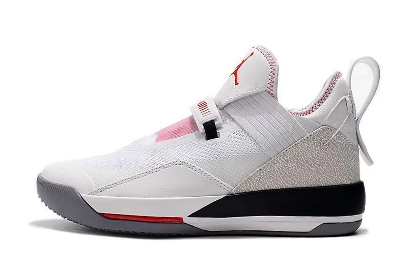 Nike Air Jordan 33 White Pink Black Men Shoes Sale Size US 7,8,8.5,9.5,10,11,12 Lightest Asics Tennis Shoe