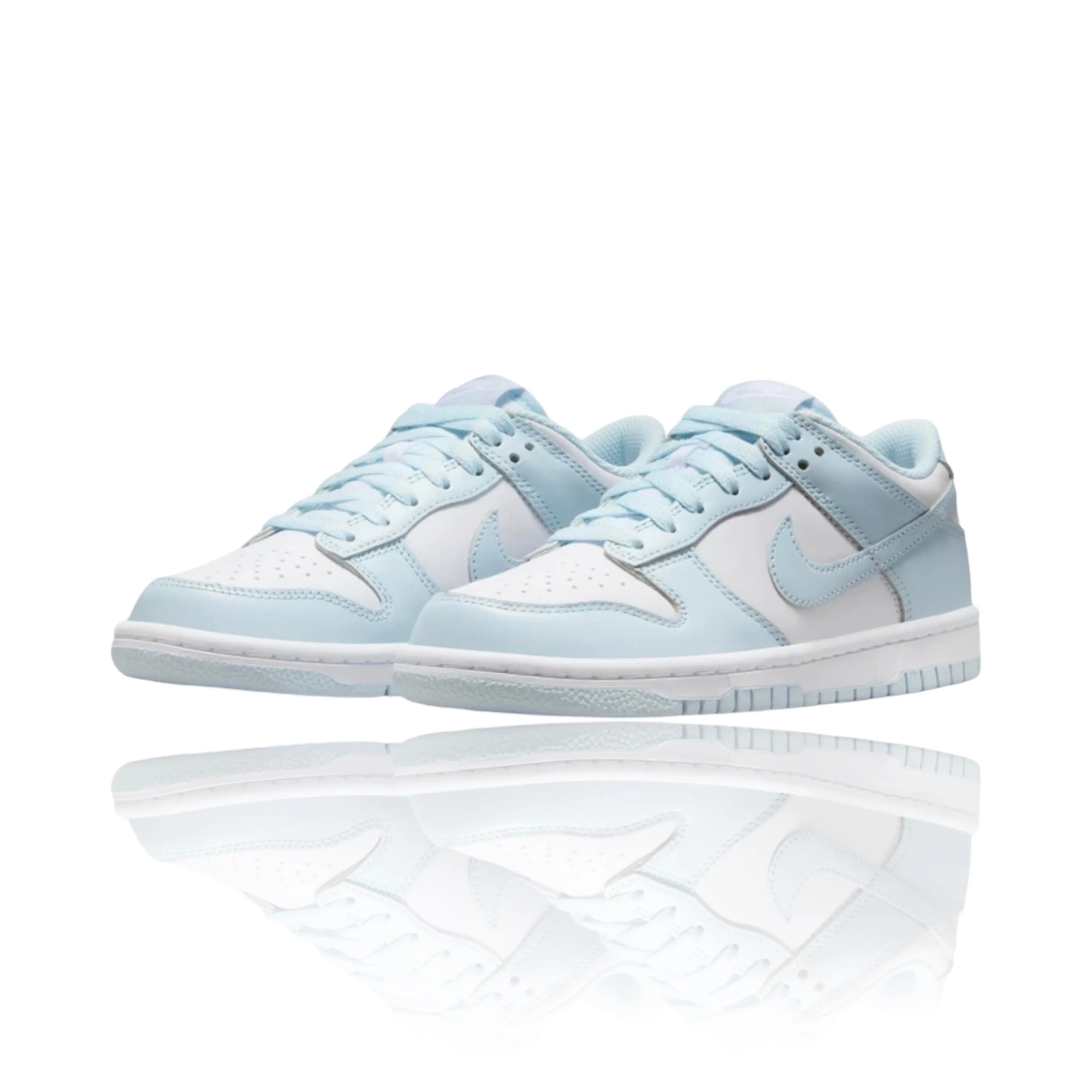 Nike Dunk Low White Glacier Blue GS Asics Trail Scout Running Shoes