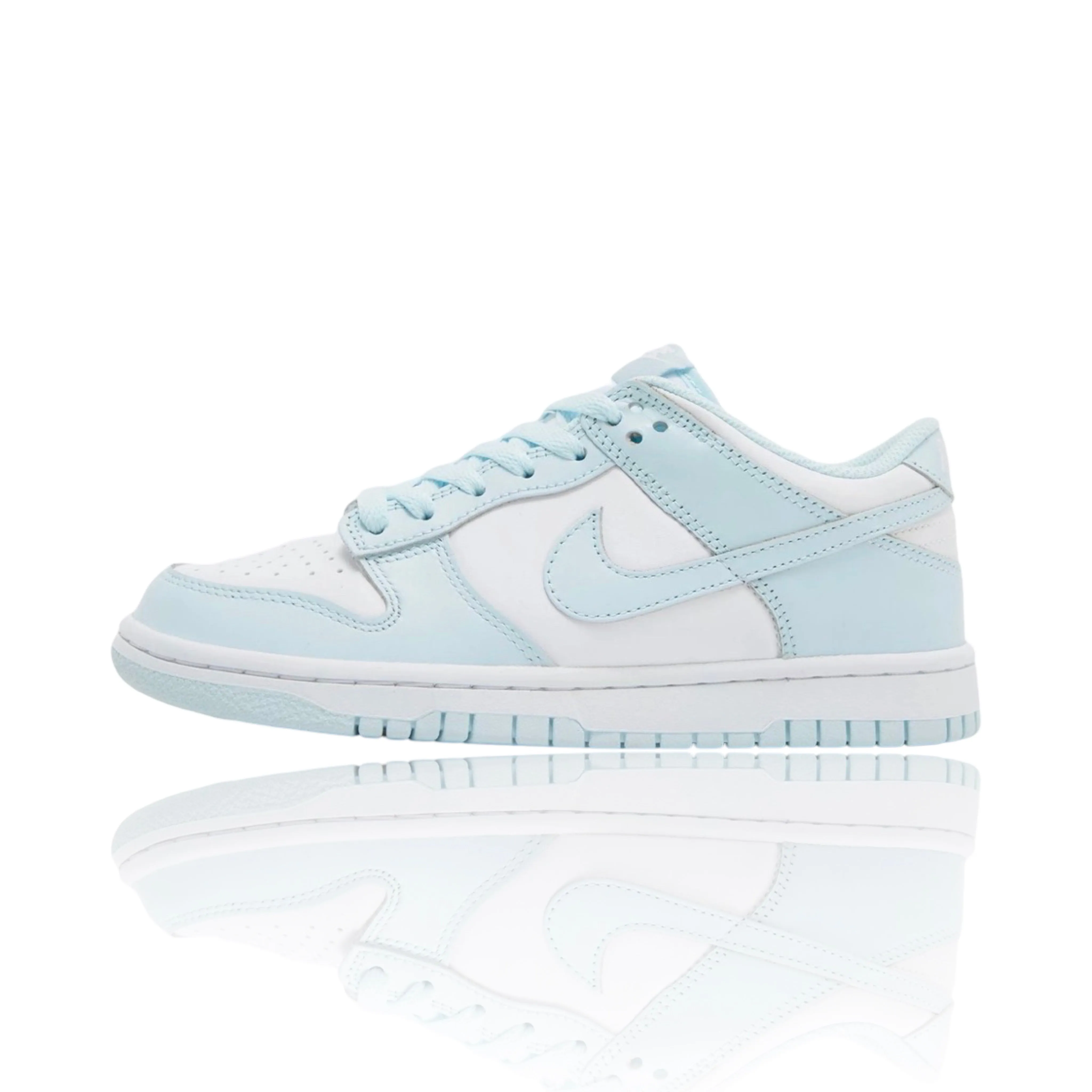 Nike Dunk Low White Glacier Blue GS Asics Neon Tennis Shoes