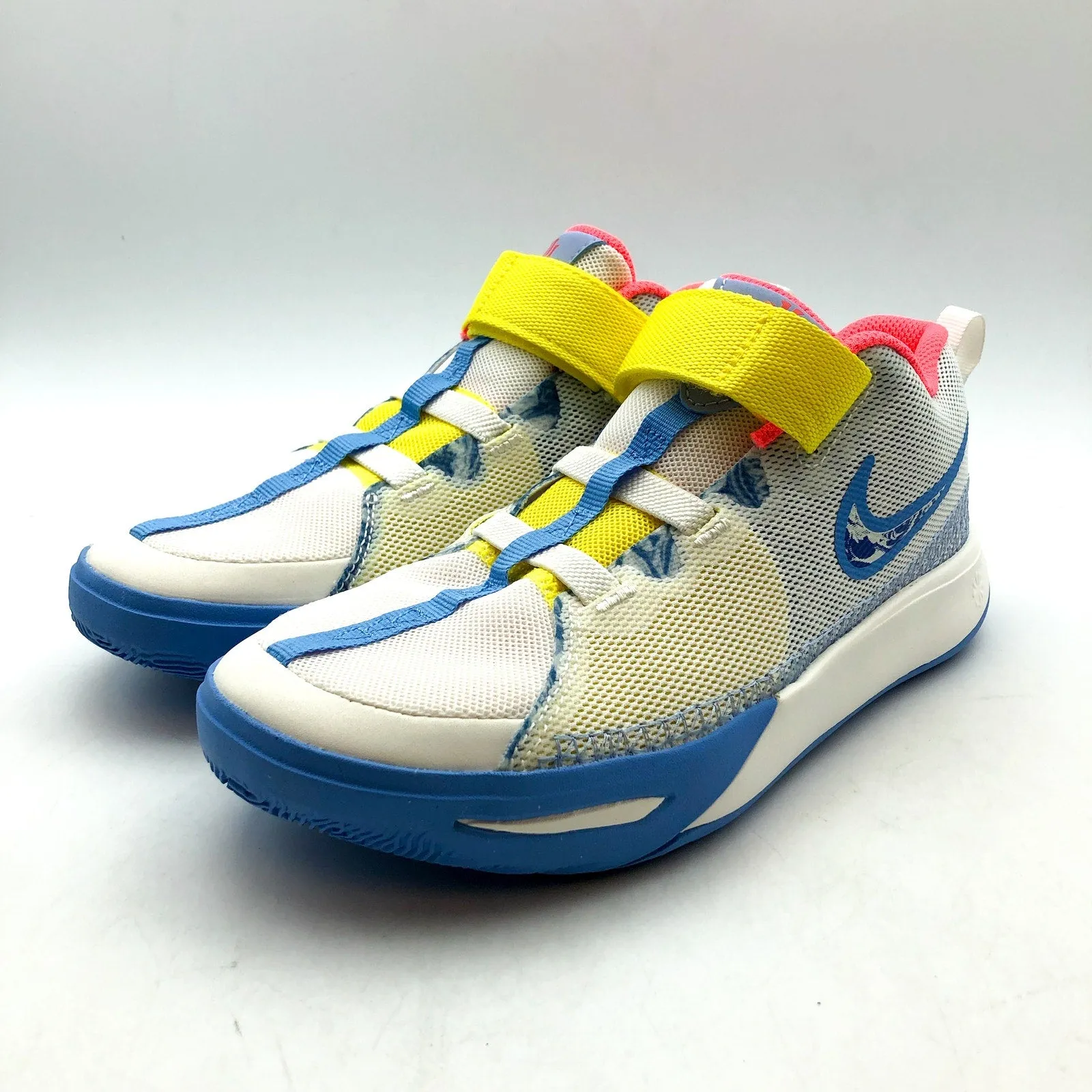 NIKE Girls Kyrie Flytrap 6 Basketball Shoes US 2 EU 33.5 Youth Yellow Blue NIB Asics Running Shoes Gt 2000