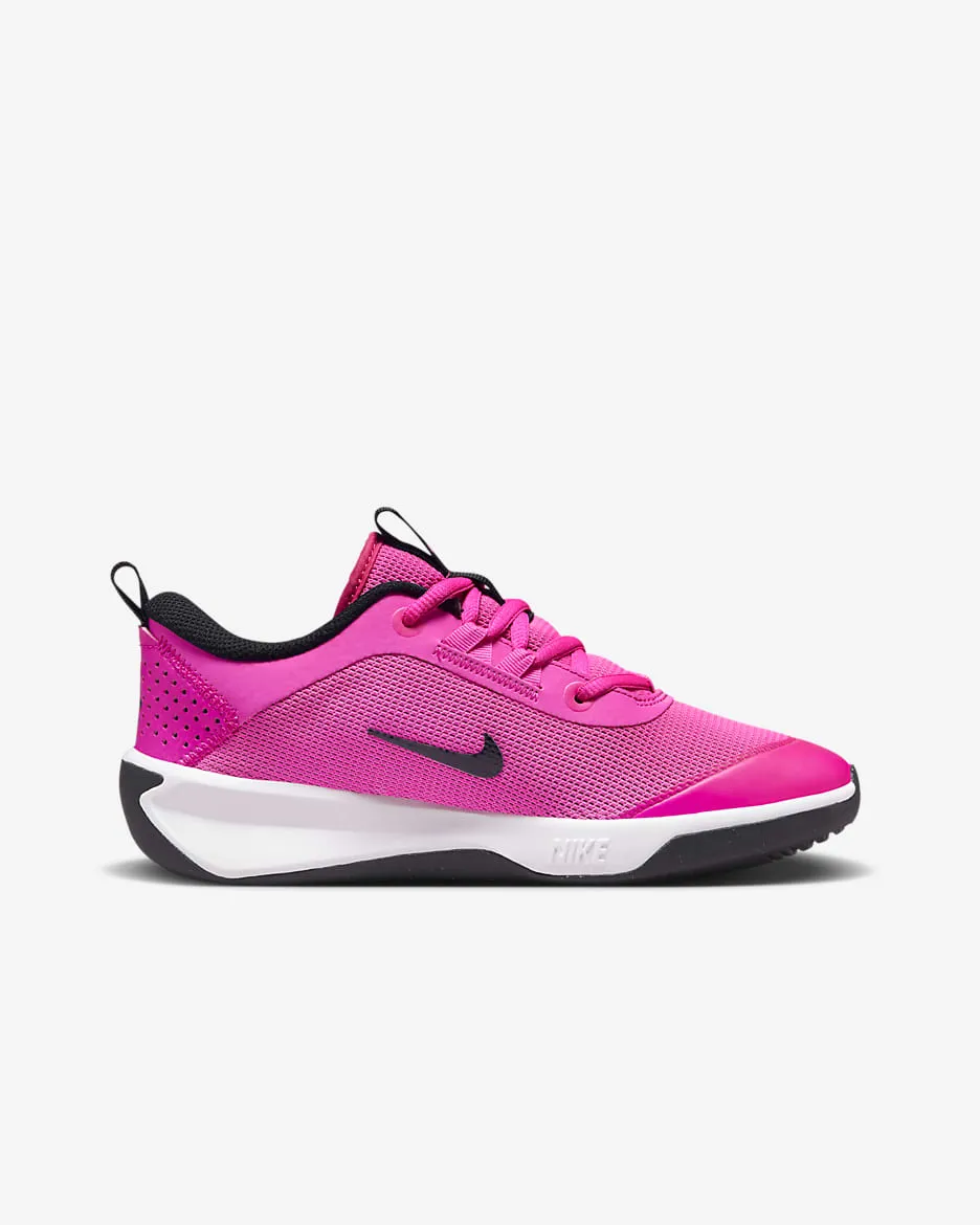 Nike Kids' Omni Multi-Court Shoes - Laser Fuchsia / Black / White Academy Asics Shoes