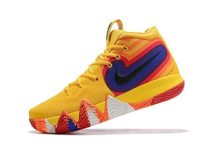 Nike Kyrie 4 "70s" Yellow Men Basketball Shoes Sale Size US 7,8,8.5,9.5,10,11,12 Asics Basic Running Shoes
