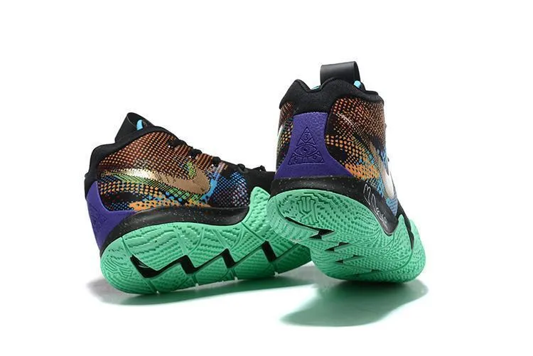 Nike Kyrie 4 Black Green Men Basketball Shoes Sale Size US 7,8,8.5,9.5,10,11,12 Asics Gt 1000 9 Running Shoes