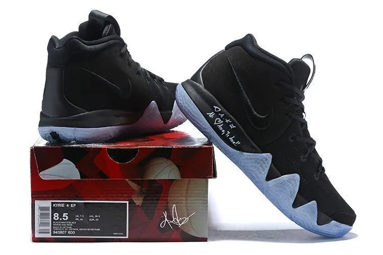 Nike Kyrie 4 Black Men Basketball Shoes Sale Size US 7-12 Difference In Asics Gel Shoes