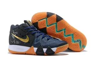 Asics Jordan Burroughs Wrestling Shoes Nike Kyrie 4 Black Navy Gold Basketball Shoes Sneaker Sale Size US 7-12