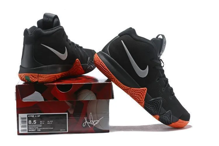 Carbon Plate Running Shoes Asics Nike Kyrie 4 Black Orange Men Basketball Shoes Sale Size US 7-12