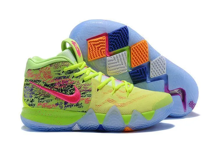 Asics Bowling Shoes Nike Kyrie 4 Confetti Men Basketball Shoes Sale Size US 7-12