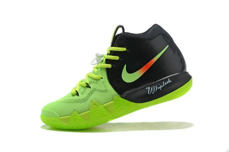 Mens Tennis Shoes Asics Nike Kyrie 4 Neon Black Men Basketball Shoes Sneaker Sale Size US 7-12
