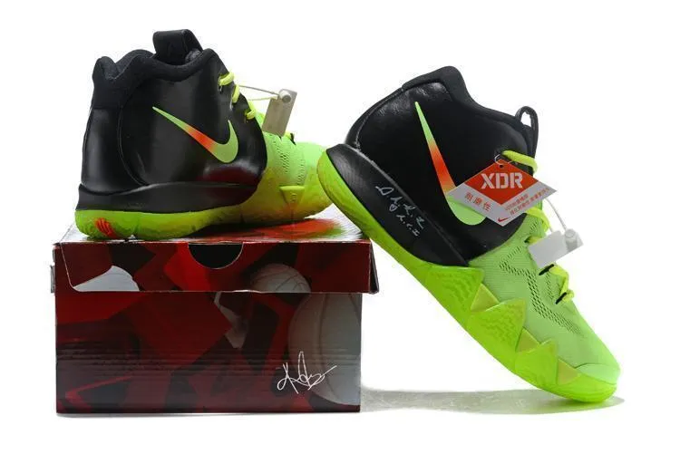 Nike Kyrie 4 Neon Black Men Basketball Shoes Sneaker Sale Size US 7-12 Asics Outdoor Tennis Shoes